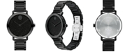Movado Women's Swiss Bold Evolution Black Ion-Plated Steel Bracelet Watch 34mm